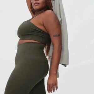 everlane perform sculpt‎ legging dark forest green, small